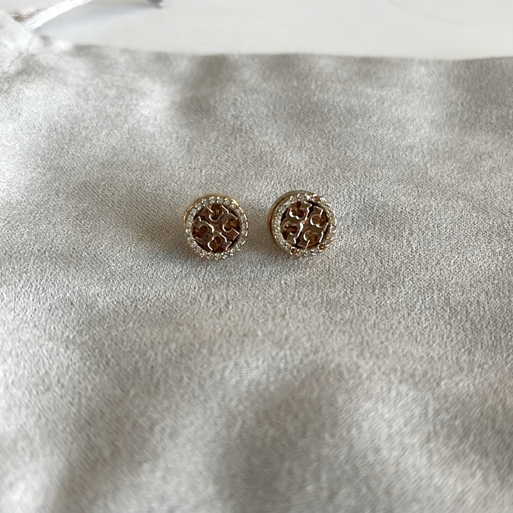 Tory Burch gold stud earrings